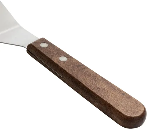 Vista 2 de Winco Blade Grill Espátula, 5.5 x 2.5 pulgadas, acero inoxidable, marrón, mediana