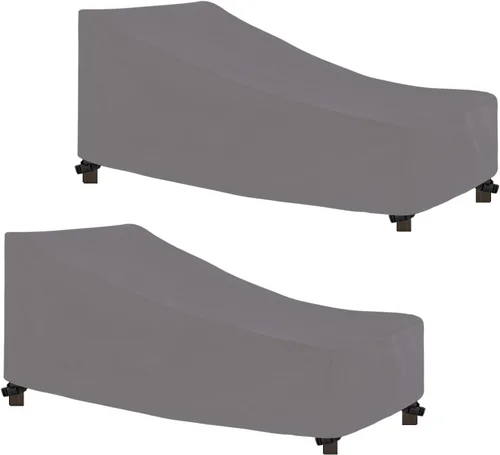 Vista 12 de Easy-Going Funda impermeable para tumbona para exteriores, funda para silla de patio resistente, resistente al viento, funda para muebles