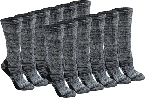 Vista 26 de Dickies Women's Dri-Tech Fashion Moisture Control Crew Socks (6, 12 Pairs)