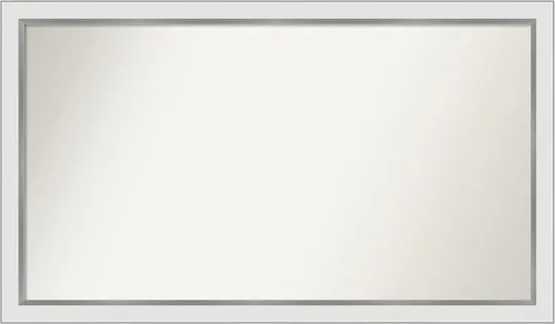 Vista 466 de Amanti Art Espejo personalizado, espejo de baño estrecho Alexandria White Wash, espejo de pared o espejo de tocador de baño sobre el fregadero
