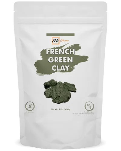 Vista 7 de Arcilla verde francesa en polvo 0.22 libras / 100 GMS Illite arcilla de montmorillonita para máscaras faciales, cremas, exfoliantes suaves
