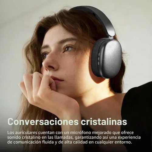 Vista 7 de Mpods - Auriculares inalámbricos con reducción de ruido Bluetooth 5.4 con micrófono, audio de alta resolución, tiempo de reproducción de 48 horas
