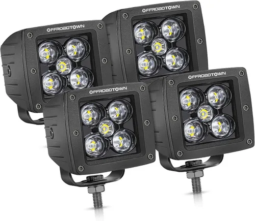 Vista 12 de OFFROADTOWN Arnés de cableado 2 cables para cubos LED Pods LED Negro