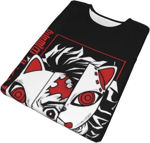 Vista 5 de Camiseta casual con impresión 3D para adultos, unisex, cosplay, anime o hombres y mujeres