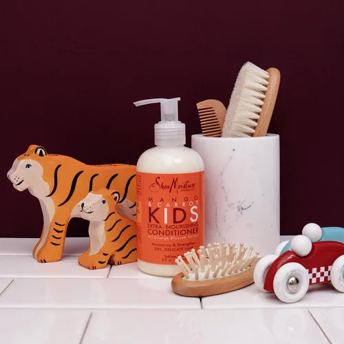 Vista 8 de SheaMoisture - Acondicionador infantil sin sulfato de mango y zanahoria, 7.7 onzas