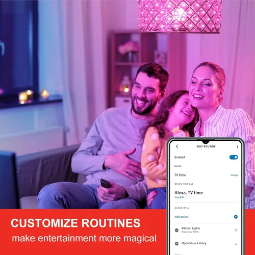 Vista 8 de Sengled Bombilla Alexa equivalente a 100 vatios con malla Bluetooth que cambia de color, bombillas inteligentes que funcionan solo con Alexa