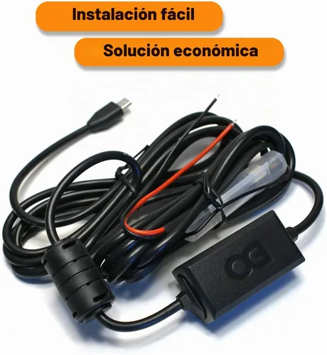 Vista 6 de EDOTech Kit de cable de alimentación de coche ultra compacto micro USB directo para GPS Tracker Navigator Altavoz Bluetooth Qi cargador inalámbrico