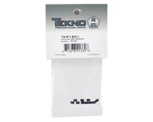 Vista 2 de Tekno RC LLC M3x4mm Set Tornillos - Negro 10pcs TKR1601 Coche/Camión Eléctrico Opción Piezas