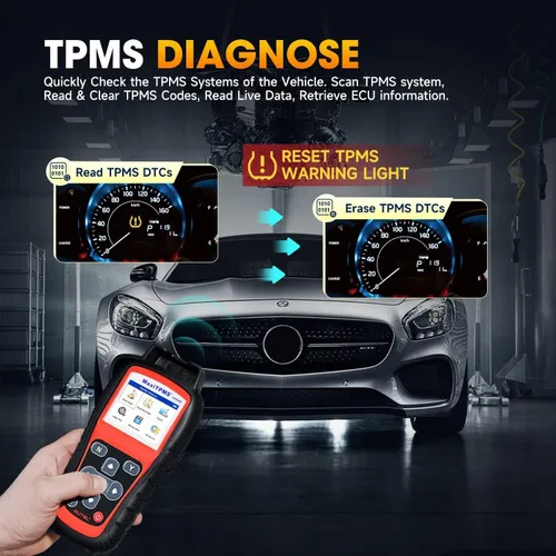 Vista 8 de Autel MaxiTPMS TS508WF TPMS Herramienta de reaprendizaje, activa
