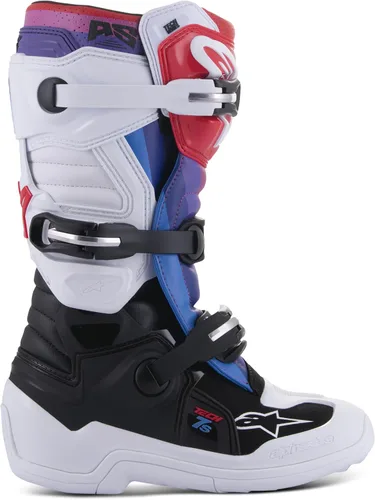 Vista 18 de Alpinestars Botas Tech 7S Unisex Juveniles Negro/Plata/Blanco/Oro