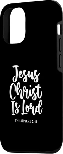 Vista 2 de iPhone 15 Jesús es el Señor Filipenses 2:11 Fe Versículo de la Biblia