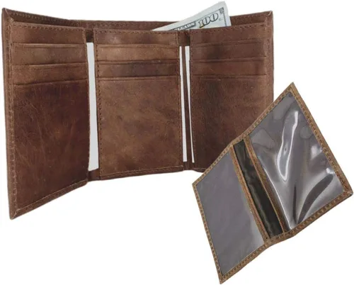 Vista 2 de Eagles Wings Billetera Tri Fold para hombre