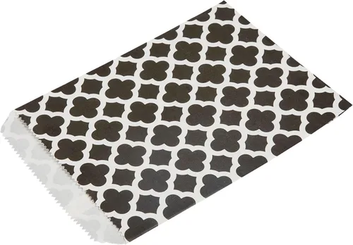 Vista 12 de Restaurantware Bolsa de papel rectangular negra, 7 x 5 pulgadas, paquete de 100 Negro