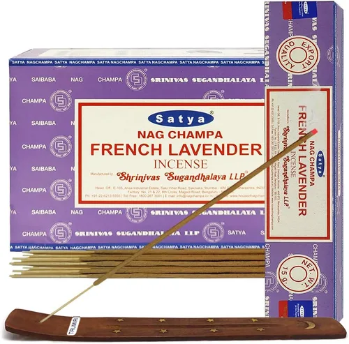 Vista 8 de Aruda - Varillas de incienso y soporte para varillas de incienso, paquete Insence Insense Satya Incense