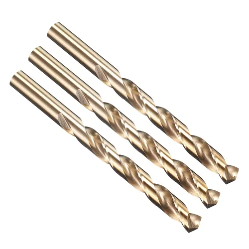 Vista 267 de PATIKIL Broca Jobber de 0.039 in, vástago recto M35 cobalto 5% acero de alta velocidad 135° acabado dorado para metal duro de acero inoxidable - 2