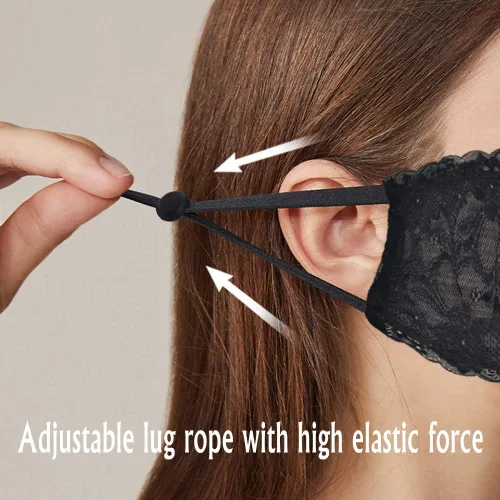 Vista 3 de Pañuelo de tela de algodón suave, protector de media cara, pasamontañas unisex de cachemira, negro 1, negro y negro 1)