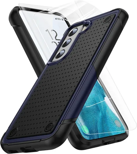 Vista 57 de Jeylly Funda para Samsung Galaxy S10 Plus S10+, ajuste delgado, doble capa, resistente, absorción de golpes, TPU con carcasa trasera de Negro