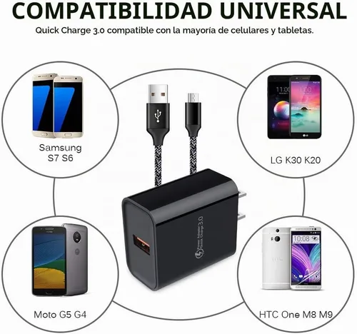 Vista 7 de Carga rápida adaptativa rápida 3.0 cargador de pared Bloque de carga rápida