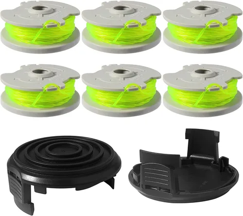 Vista 3 de THTEN WA0014 - Tapas de repuesto para carrete de recortadora compatibles con recortadoras de cuerda Worx WA0014 WG168 WG184, WA0037, tapas