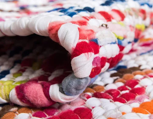Vista 6 de Unique Loom Trenzado Chindi Collection - Alfombra casual moderna para múltiples áreas (6 pies x 9 pies)