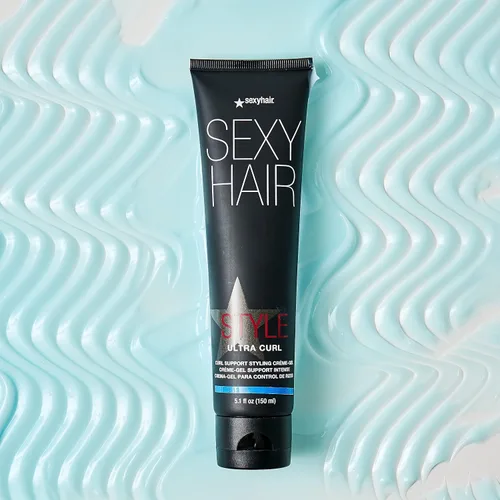 Vista 3 de SexyHair Style Ultra Curl Support Styling Crème-Gel, 5.1 oz Alto control Añade definición y forma duradera