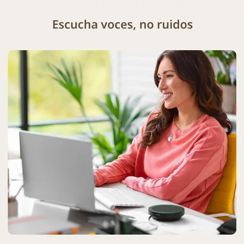 Vista 7 de Jabra Speak2 75 SE (segunda edición) Altavoz inalámbrico Bluetooth – 4 micrófonos con cancelación de ruido, altavoces de 2.559 in – Nueva función