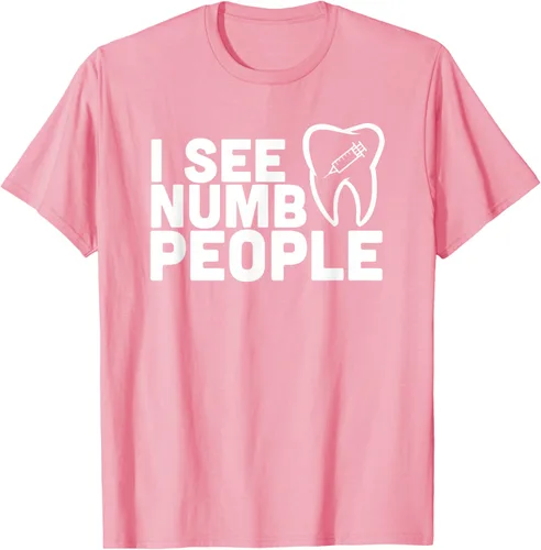 Vista 96 de I see Numb People - Camiseta de regalo para dentista dental, Negro, S