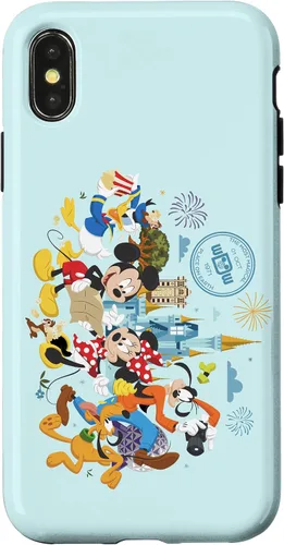 Vista 5 de Walt Disney World 50th Anniversary Mickey and Friends - Carcasa para iPhone 17, color azul