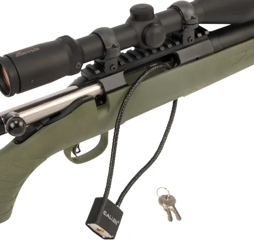 Vista 9 de Allen Cable Gun Lock para escopetas, rifles y pistolas (2 llaves)