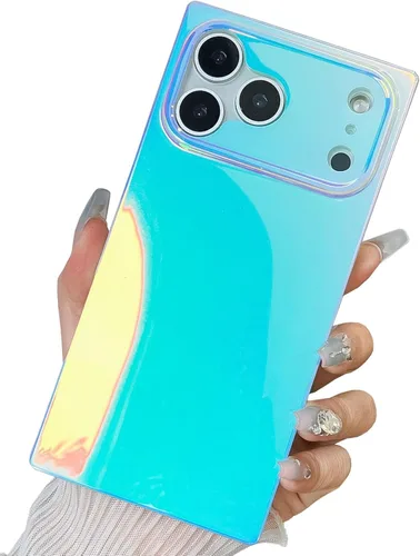 Vista 45 de Elegante funda con patrón de perlas compatible con iPhone, de borde rectangular, delgada, suave, de silicona de poliuretano termoplástico (TPU)