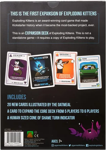 Vista 5 de Juego de expansión Imploding Kittens – Un juego de cartas de ruleta rusa