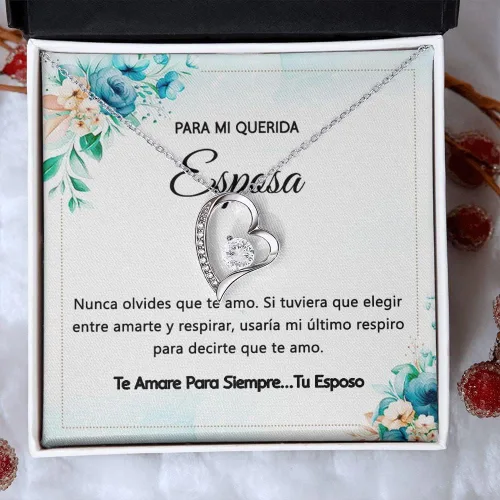 Vista 4 de Regalo para Mi Esposa Collar Regalo para Mi Esposa Especial, Regalos para 14 de febrero, Collar para mujer, Regalo para mujer, Regalos de San