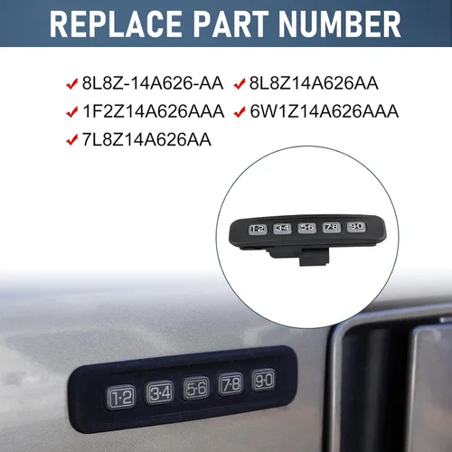 Vista 3 de DICMIC Teclado de entrada sin llave para puerta compatible con Ford F250 F350 F450 F550 Super Duty 2004-2010 Ford Escape 2005-2012 Mercury Mariner