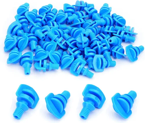 Vista 9 de MroMax 20 piezas de 180 grados micropulverizador automatizador boquilla de rociador hidropónico aeropónico ventilador jet para jardín en miniatura