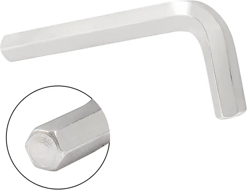 Vista 3 de Hitefu Llave hexagonal de 0.55 pulgadas, duradera en forma de L, cabeza hexagonal de repuesto para llave Allen pequeña, llave Allen métrica