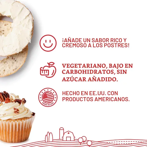 Vista 2 de Queso Crema en polvo, 1 Lb. Hoosier Hill Farm