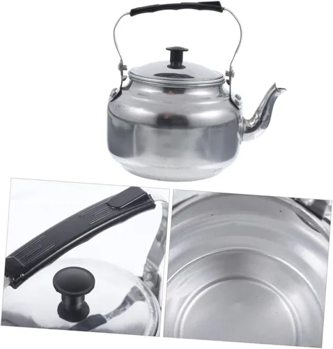 Vista 4 de Tetera de aleación de aluminio con filtro para hervir té y agua para uso doméstico y camping