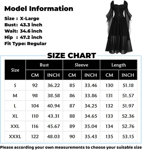 Vista 4 de Vestido punk gótico para mujer, con hombros descubiertos, manga de mariposa, disfraz de hada, conjunto bohemio, vestido gótico de cintura alta