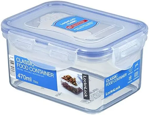 Vista 5 de Lock & Lock - Recipiente rectangular hermético para alimentos, juego de 6 (15 onzas cada uno)