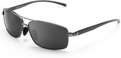 Vista 7 de SUNGAIT lentes de sol polarizados rectangulares livianos con protección 100% contra rayos UV