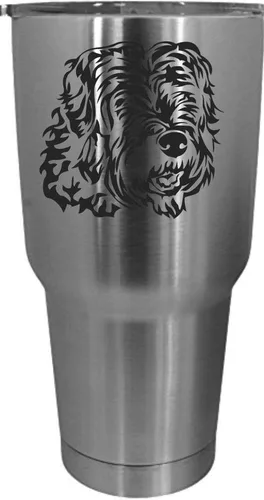 Vista 292 de Cairn Terrier - Vaso grabado con temática de perro, 30 onzas
