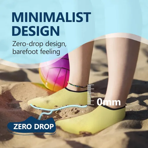 Vista 4 de JACKSHIBO Zapatos de Agua para Mujeres y Hombres Zapatos de Natación Calcetines de Agua para Elementos Esenciales de Crucero Natación Aqua Playa