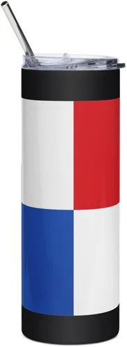 Vista 2 de Bandera de Montería Córdoba Colombia - Vaso de acero inoxidable
