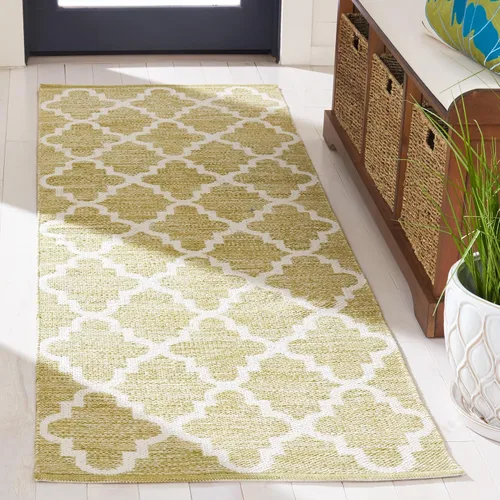 Vista 35 de SAFAVIEH Montauk Collection - Alfombra decorativa, 2 pies 3 pulgadas x 3 pies 9 pulgadas, beige y marfil, hecho a mano, de algodón enrejado, ideal