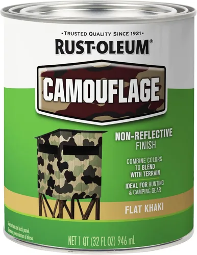 Vista 14 de Rust-Oleum 379561 - Pintura especial de camuflaje, cuarto, verde ejército mate, (Paquete de 1)