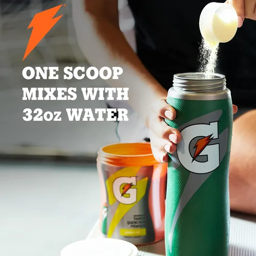 Vista 4 de Gatorade Thirst Quencher Powder - Paquete variado de 4 sabores, bolsas de 21 onzas (paquete de 32)