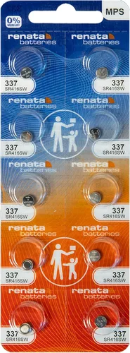 Vista 8 de Renata 337 SR416SW Baterías – 1.55 V Óxido de Plata 337 Batería de Reloj (2 unidades)