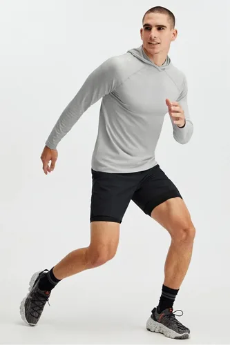 Vista 3 de Fabletics The Fundamental - Pantalón corto para hombre (forro), entrenamiento, correr, entrenamiento, gimnasio, yoga, ultraligero, atlético