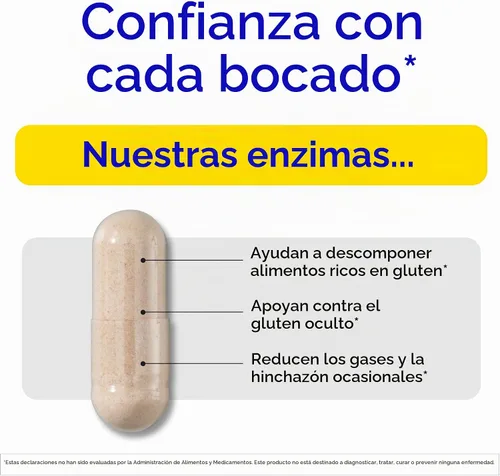 Vista 7 de Suplemento nutricional Enzymedica GlutenEase (2 unidades), 12011, 1, 60