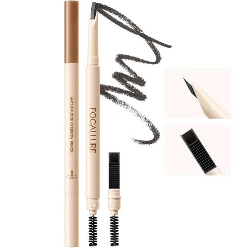 Vista 9 de FOCALLURE Microblading - Lápiz de cejas – Punta ultrafina de 0.004 in para trazos naturales similares al cabello, impermeable y a prueba de manchas